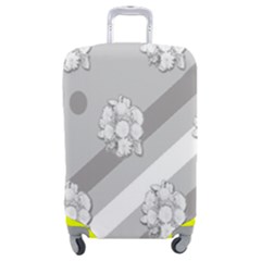 Strip-gray Luggage Cover (medium) by nateshop