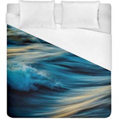 Waves Wave Water Blue Sea Ocean Abstract Duvet Cover (king Size)