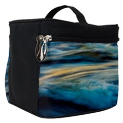 Waves Wave Water Blue Sea Ocean Abstract Make Up Travel Bag (small) by Salman4z