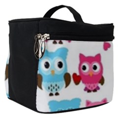 Owl Pattern Make Up Travel Bag (small) by Salman4z
