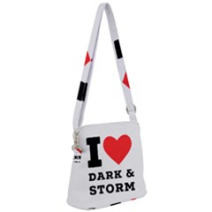 I Love Dark And Storm Zipper Messenger Bag by ilovewhateva