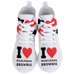 I Love Marijuana Brownie Women s Lightweight High Top Sneakers by ilovewhateva