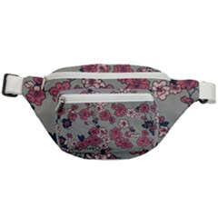 Traditional Cherry Blossom On A Gray Background Fanny Pack by Kiyoshi88