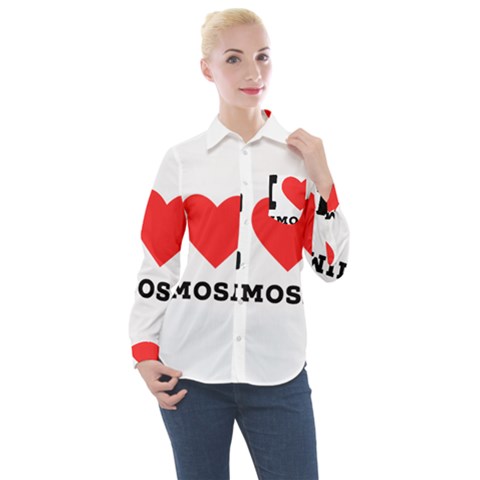 I Love Mimosa Women s Long Sleeve Pocket Shirt by ilovewhateva