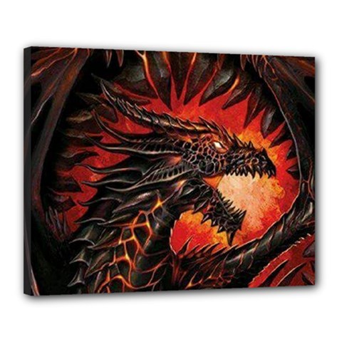 Dragon Canvas 20  X 16  (stretched)