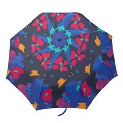 Patterns Rosebuds Folding Umbrellas