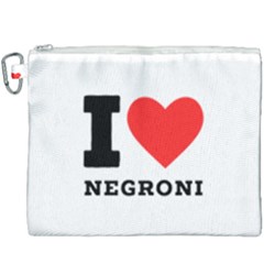 I Love Negroni Canvas Cosmetic Bag (xxxl)