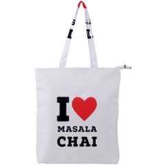 I Love Masala Chai Double Zip Up Tote Bag by ilovewhateva