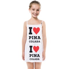 I Love Pina Colada Kids  Summer Sun Dress by ilovewhateva
