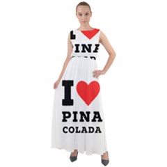 I Love Pina Colada Chiffon Mesh Boho Maxi Dress by ilovewhateva