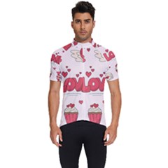 Hand Drawn Valentines Day Element Collection Men s Short Sleeve Cycling Jersey by Salman4z