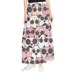 Cute-dog-seamless-pattern-background Maxi Chiffon Skirt by Salman4z