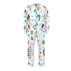 Unicorns-rainbows-seamless-pattern Onepiece Jumpsuit (kids) by Salman4z