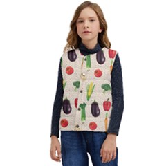Vegetables Kid s Short Button Up Puffer Vest	 by SychEva