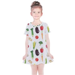 Vegetable Kids  Simple Cotton Dress by SychEva