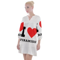 I Love Tiramisu Open Neck Shift Dress by ilovewhateva