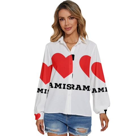 I Love Tiramisu Women s Long Sleeve Button Up Shirt by ilovewhateva