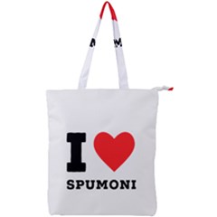 I Love Spumoni Double Zip Up Tote Bag by ilovewhateva