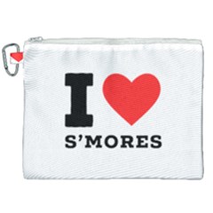 I Love S’mores  Canvas Cosmetic Bag (xxl) by ilovewhateva