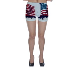 Patriotic Usa United States Flag Old Glory Skinny Shorts