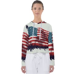 Patriotic Usa United States Flag Old Glory Women s Slouchy Sweat by Ravend