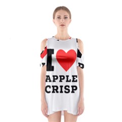 I Love Apple Crisp Shoulder Cutout One Piece Dress by ilovewhateva