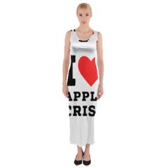I Love Apple Crisp Fitted Maxi Dress by ilovewhateva
