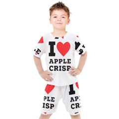 I Love Apple Crisp Kids  Tee And Shorts Set by ilovewhateva
