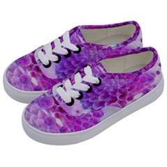Dahlia Blossom Bloom Dahlias Fall Kids  Classic Low Top Sneakers by danenraven