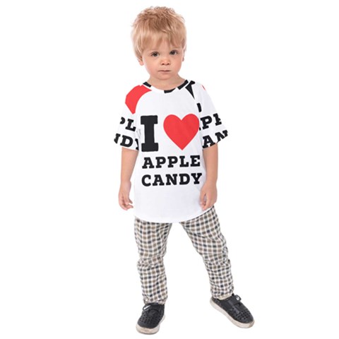I Love Apple Candy Kids  Raglan Tee by ilovewhateva