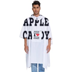 I Love Apple Candy Men s Hooded Rain Ponchos by ilovewhateva