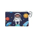 Boy-spaceman-space-rocket-ufo-planets-stars Canvas Cosmetic Bag (Small) View2