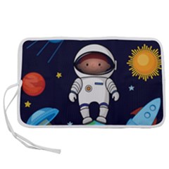 Boy-spaceman-space-rocket-ufo-planets-stars Pen Storage Case (s) by Salman4z