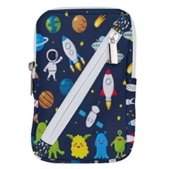Big-set-cute-astronauts-space-planets-stars-aliens-rockets-ufo-constellations-satellite-moon-rover-v Belt Pouch Bag (small) by Salman4z