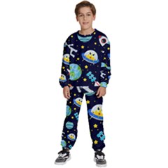 Space-seamless-pattern   - Kids  Sweatshirt Set by Salman4z