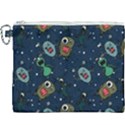 Monster-alien-pattern-seamless-background Canvas Cosmetic Bag (XXXL) View1