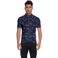 Mathematical-seamless-pattern-with-geometric-shapes-formulas Men s Short Sleeve Cycling Jersey by Salman4z