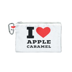 I Love Apple Caramel Canvas Cosmetic Bag (small) by ilovewhateva