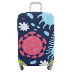 Seamless-pattern-microbes-virus-vector-illustration Luggage Cover (medium) by Salman4z