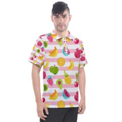 Tropical-fruits-berries-seamless-pattern Men s Polo Tee by Salman4z