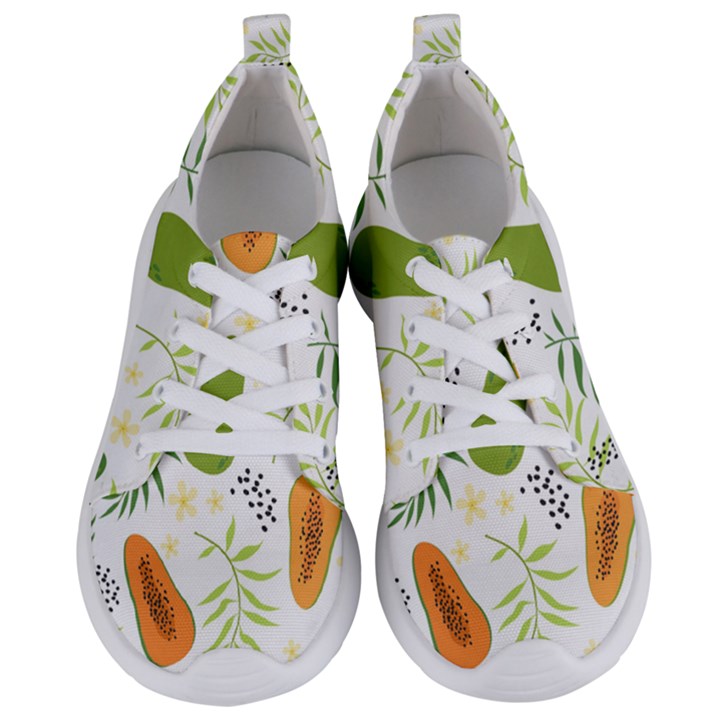 Seamless-tropical-pattern-with-papaya Women s Lightweight Sports Shoes