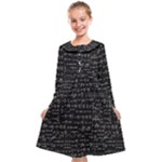 Math-equations-formulas-pattern Kids  Midi Sailor Dress