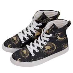 Asian-seamless-pattern-with-clouds-moon-sun-stars-vector-collection-oriental-chinese-japanese-korean Men s Hi-top Skate Sneakers by Salman4z