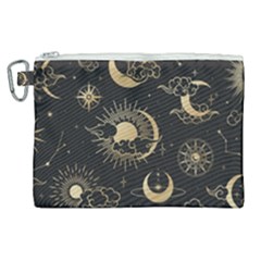Asian-seamless-pattern-with-clouds-moon-sun-stars-vector-collection-oriental-chinese-japanese-korean Canvas Cosmetic Bag (xl) by Salman4z