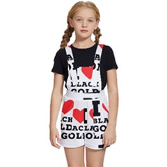 I Love Black Gold Kids  Short Overalls by ilovewhateva
