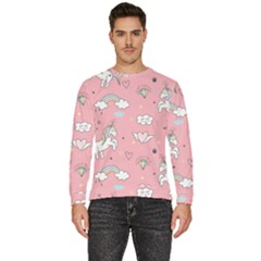 Cute-unicorn-seamless-pattern Men s Fleece Sweatshirt by Salman4z