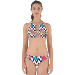 Vector-romantic-love-seamless-pattern Perfectly Cut Out Bikini Set by Salman4z