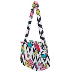 Vector-romantic-love-seamless-pattern Rope Handles Shoulder Strap Bag by Salman4z