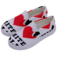 I Love White Gold  Kids  Canvas Slip Ons by ilovewhateva