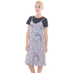 Seamless-pattern-with-cute-rabbit-character Camis Fishtail Dress by Salman4z